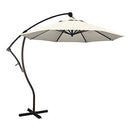 CALIFORNIA UMBRELLA 9' ROUND ALUMINUM CANTILEVER UMBRELLA CRANK LIFT - CANVAS - Like New