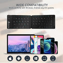 ACOUCOU FOLDABLE KEYBOARD MOUSE COMBO WIRELESS PORTABLE TRAVEL KEYBOARD - BLACK - Like New