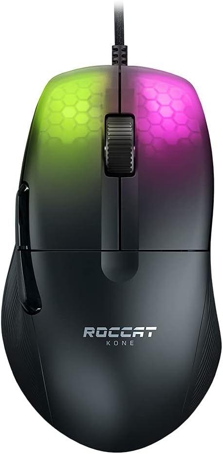 ROCCAT Kone Pro PC Gaming Mouse Lightweight Ergonomic Design ROC-11-400-01 BLACK Like New