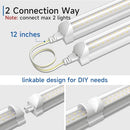 SHINESTAR 8FT LED Shop Light Fixture 12-Pack 72W 9000LM 5000K - White - Brand New