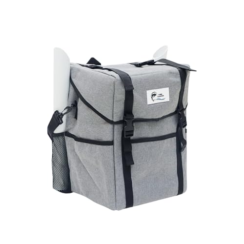 TRADEMARK INNOVATIONS LINECASTER 40L FISHING BACKPACK COOLER TACKLE, GRAY - Like New