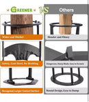 GREENER DIA. 11'' FIREWOOD KINDLING SPLITTER STAND COVER CAST STEEL MAN - BLACK - Like New