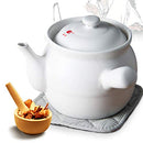 Traditional Ceramic Medicine Pot Decocting (White, Size : 3100ML) - Like New