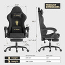 Ferghana Velvet Fabric Gaming Chair, High Back Ergonomic Gamer Chair for Adult - Like New