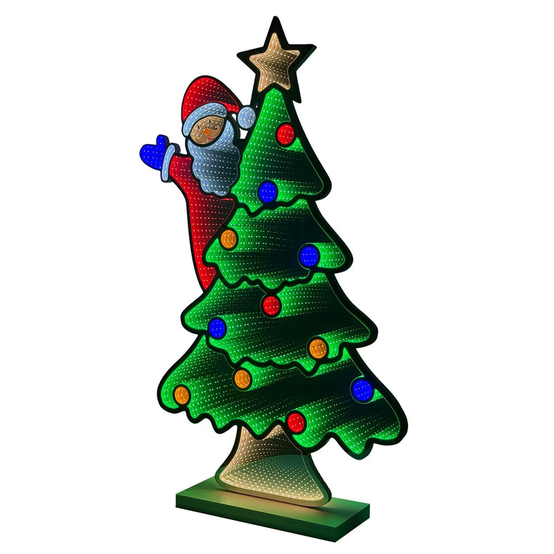 Hogardeck Christmas Decorations Indoor, 4 FT Christmas Tree with Santa Infinity - Like New