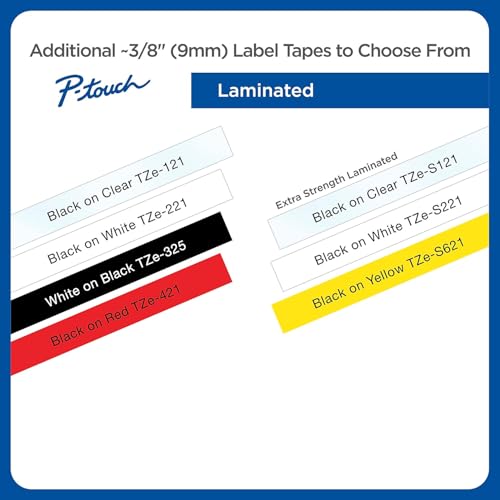 Brother P-Touch® Label Maker TZ Laminated Tape Cartridge 0.38" x 26.2' - White - Brand New