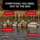 Avian X Topflight Realistic Open Water Mallard Duck Decoys with Weight-forward - Brand New