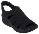 163394 Skechers Women's PIER-LITE - MEMORY MAKER Black/Black Size 8 - Like New