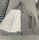 BLU ROCK NEW YORK SOFT WARM SHERPA FLEECE LINING ZIP UP - SIZE: S - HEATHER GRAY - Brand New