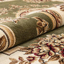 Well Woven Timeless Collection Le Petit Palais Green 5' Round Oriental Area Rug - Brand New