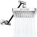 SPARKPOD SQUARE RAIN SHOWER HEAD - 6" SQUARE - CHROME - Like New