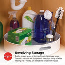 Copco Under-Sink Organizer 18-Inch Revolving Storage Solution White/Gray - Brand New