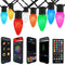 GEMECE SMART C9 CHRISTMAS OUTDOOR LIGHTS 99FT 150 LEDS RGB STRING LIGHTS - Like New