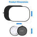 NEEWER, Chromakey Backdrops, Double Sided Black Screen and White Screen - Brand New