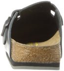 BIRKENSTOCK LEATHER BOSTON CANBERRA CLOGS - SIZE: MEN 11 - BLACK - Like New