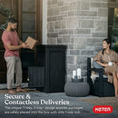 Keter Delivery Box for Porch with Lockable Secure Storage Compartment Brown - Like New