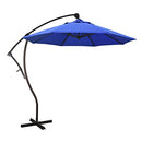 CALIFORNIA UMBRELLA 9-FOOT OFFSET CANTILEVER PATIO TILT - ROYAL BLUE - Like New