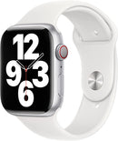 APPLE WATCH 45MM SPORT BAND SIZE M/L MP7H3AM/A - WHITE - Like New