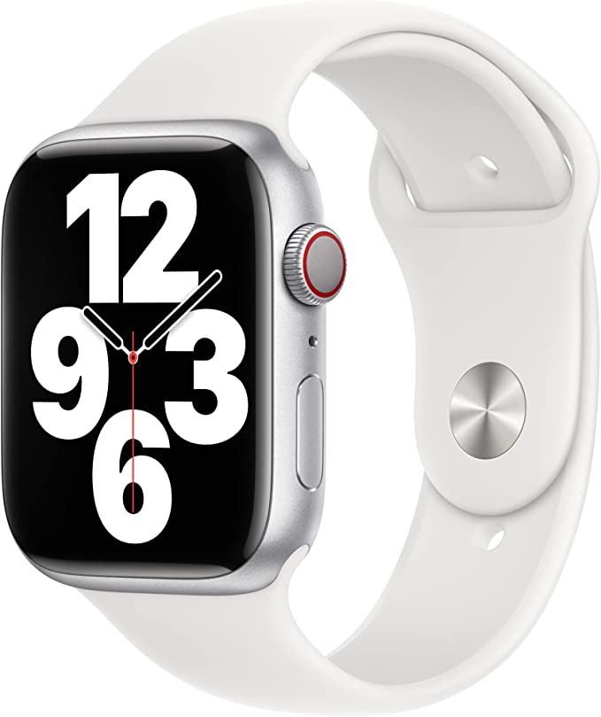 APPLE WATCH 45MM SPORT BAND SIZE M/L MP7H3AM/A - WHITE - Like New