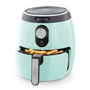 Dash Deluxe Air Fryer with AirCrisp Technology 3 Quarts - Aqua - Brand New