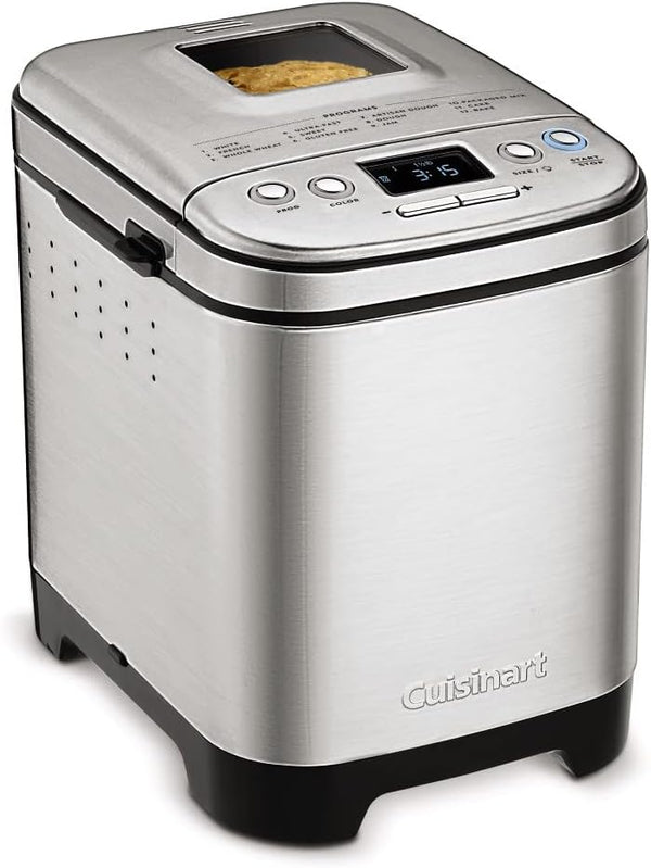 CUISINART CBK-110 COMPACT AUTOMATIC BREAD MAKER - STAINLESS STEEL Like New