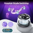 KINTLE Ultrasonic Retainer Cleaner Machine-45kHz Denture Cleaner, 200ML - Black - Like New