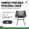 JOOLA PICKLEBALL CHAIR – LIGHTWEIGHT, FULL SIZE CHAIR – FOLDABLE SEAT – BLACK - Like New