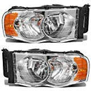 Partsam Headlight Assembly Chrome Housing - Dodge Ram Pickup 2002-2005 - Like New