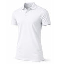 GALAXY BY HARVIC MEN'S TAGLESS MOISTURE WICKING POLO SHIRT WHITE SIZE: M - Like New
