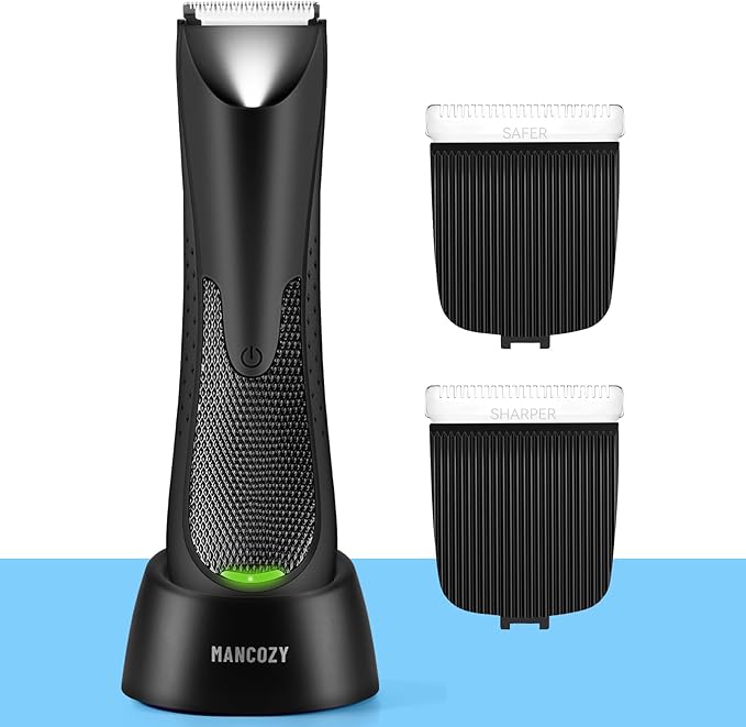 Mancozy Electric Body Hair Trimmer for Men,Groin Hair Trimmer MS811 - BLACK Like New