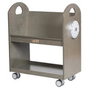 ECR4KIDS MOBILE BOOK CART WITH COUNTDOWN TIMER, ELR-3124-GW - GRAY WASH - Like New