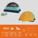 KELTY WIRELESS FREESTANDING CAR CAMPING TENT, 2 4 OR 6 PERSON SLEEPING - GREEN - Like New