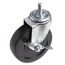 Alera ALE Optional Casters For Wire Shelving, 125 lbs./Caster, Black (Set of 4) - Brand New