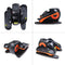PANANA UNDER DESK ELLIPTICAL TRAINER PEDAL 5 SPEEDS ADJUSTABLE BLACK/ORANGE - Brand New