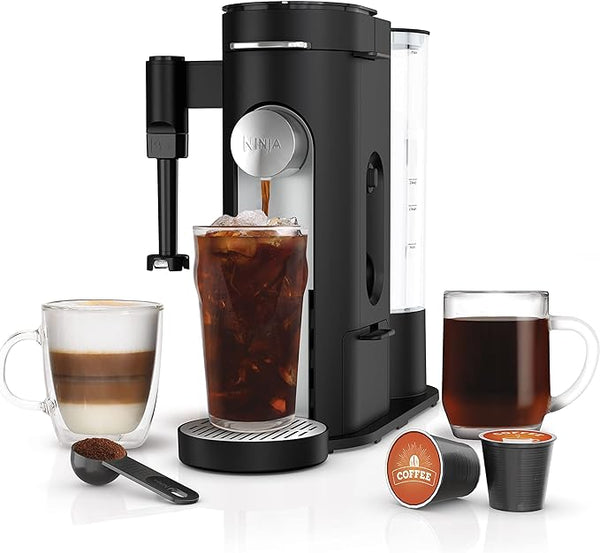 Ninja PB051 Pod & Grounds Specialty Single-Serve Coffee Maker K-Cup - Black Like New