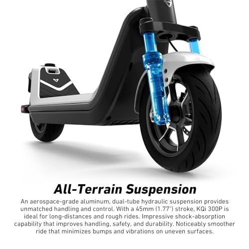 NIU ELECTRIC SCOOTER KQI 300P (BLACK) AND KQI SCOOTER HELMET BUNDLE - BLACK - Like New
