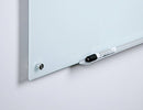 Audio-Visual Direct Magnetic Glass Whiteboard, 36" x 24", White - Brand New