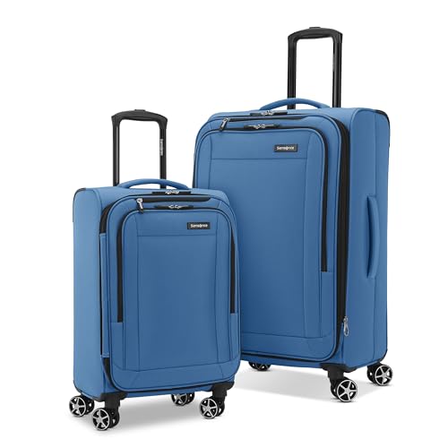 SAMSONITE SAIRE LTE SOFTSIDE EXPANDABLE LUGGAGE WITH SPINNER WHEELS - BLUE - Like New