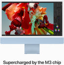 Apple iMac 24" 4480 x 2520 APPLE M3 8-CORE CPU 8GB 512GB SSD 8-CORE GPU - BLUE Like New