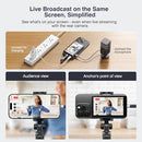 TTQ 4K 60FPS VLOG SELFIE MONITOR SCREEN MAGNETIC PHONE VLOG SELFIE - NAVY BLUE - Like New