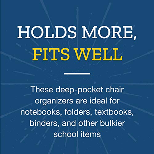 REALLY GOOD STUFF MORE DEEP-POCKET CHAIR POCKETS –6 PACK - BLACK - Brand New