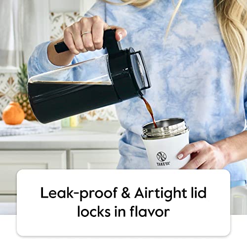 TAKEYA TRITAN COLD BREW COFFEE MAKER AIRTIGHT PITCHER 1 QUART 10312 - STONE - Brand New