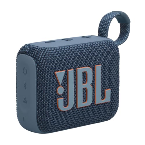 JBL GO 4 ULTRA-PORTABLE WATERPROOF BLUETOOTH SPEAKER JBLGO4BLUAM - BLUE - Like New