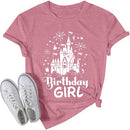 MNLYBABY BIRTHDAY SHIRT WOMEN MAGICAL TSHIRT CUTE BIRTHDAY SIZE: WOMEN XL - PINK - Like New