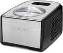 Cuisinart 1.5 Quart Ice Cream Gelato Maker Fully Automatic - Black/Stainless Like New