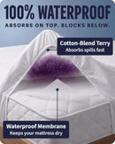 SAFEREST WATERPROOF TWIN XL SIZE MATTRESS PROTECTOR - PURE WHITE - Brand New