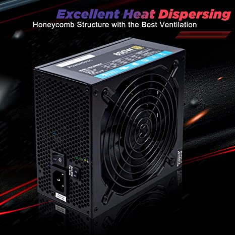 PowerSpec 850 Watt Fully Modular Power Supply PSX-850GFM - BLACK - Like New