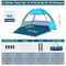 COMMOUDS Beach Tent Sun Shade 3/4-5/6-7/8-10 Person, UPF 50+ Sandbox Blue - Like New