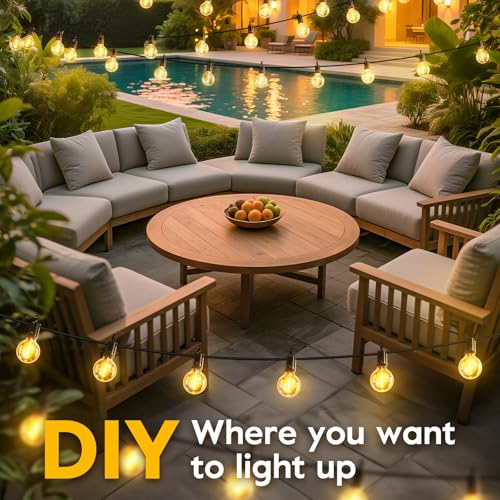 Minetom Solar Outdoor Lights - 38Ft 15 LED Waterproof GYPC-025SOL-38FT - Like New