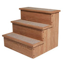 ZOOVILLA PTR0082212010 YORKSHIRE PET STEP STORAGE WOOD BEDSIDE - LIGHT BROWN - Like New